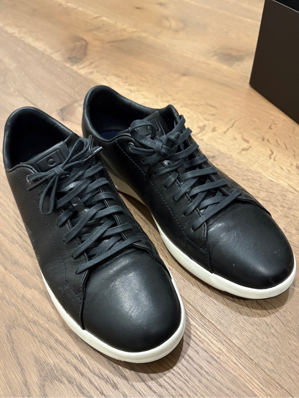 Men’s COLE HAAN “GrandPro” Black Leather Tennis Shoes